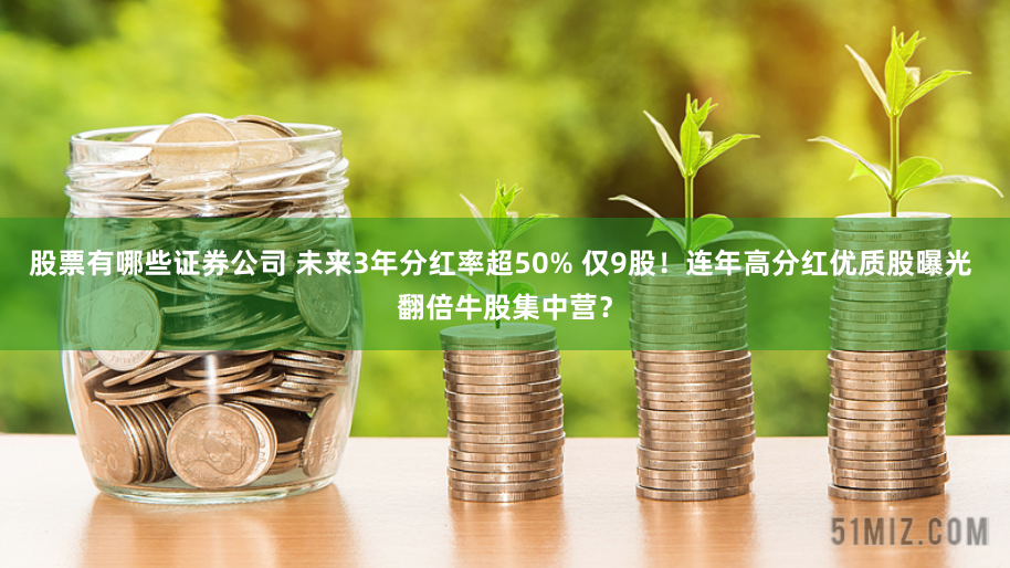 股票有哪些证券公司 未来3年分红率超50% 仅9股！连年高分红优质股曝光 翻倍牛股集中营？