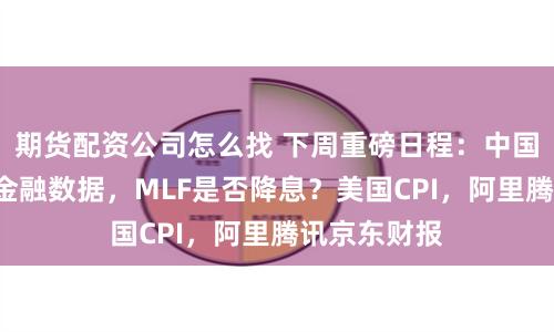 期货配资公司怎么找 下周重磅日程：中国7月经济和金融数据，MLF是否降息？美国CPI，阿里腾讯京东财报
